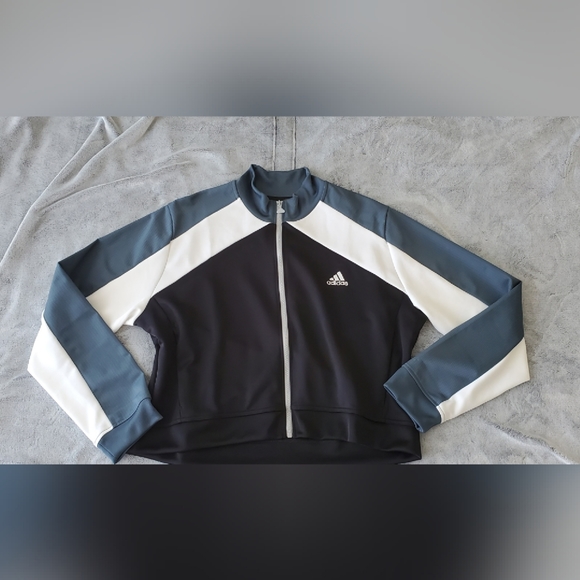 Adidas Cropped Track Jacket - Picture 1 of 6